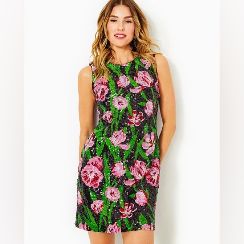 Lilly Pulitzer Dress Flower sequin